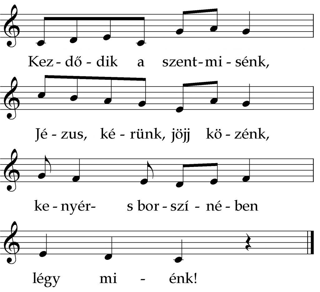 Kezdődik a szentmisénk Kezdődik a szentmisénk