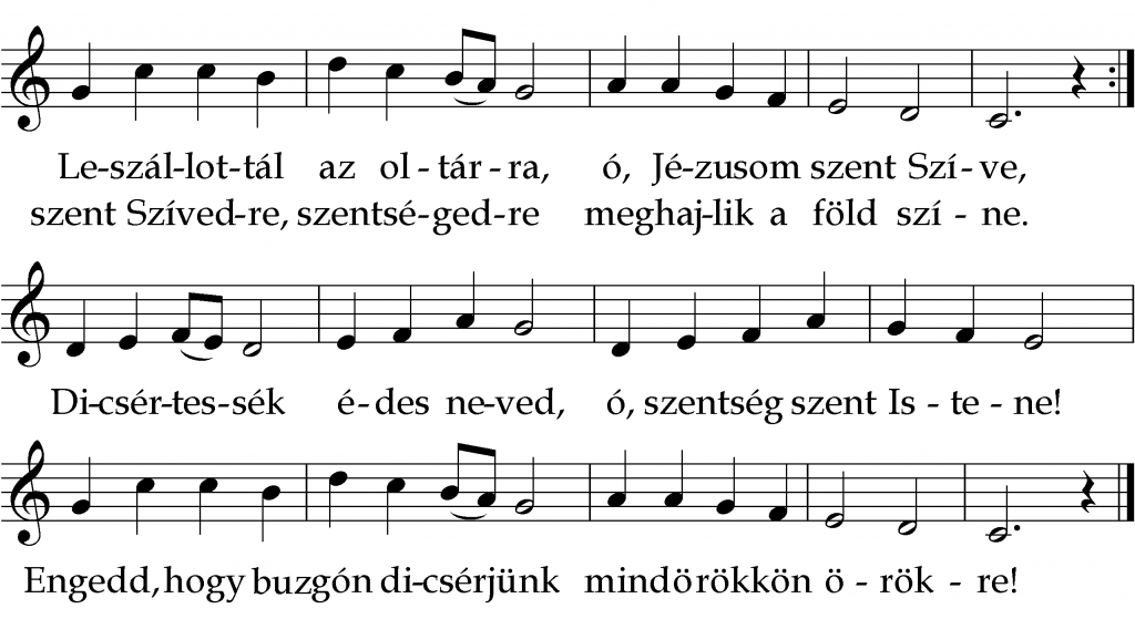 Jézus Szíve Leszállottál az oltárra