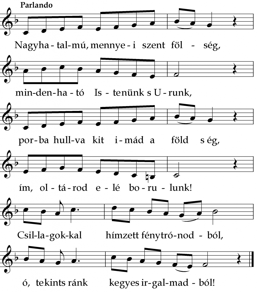 Nagyhatalmú mennyei szent fölség Nagyhatalmú mennyei szent fölség